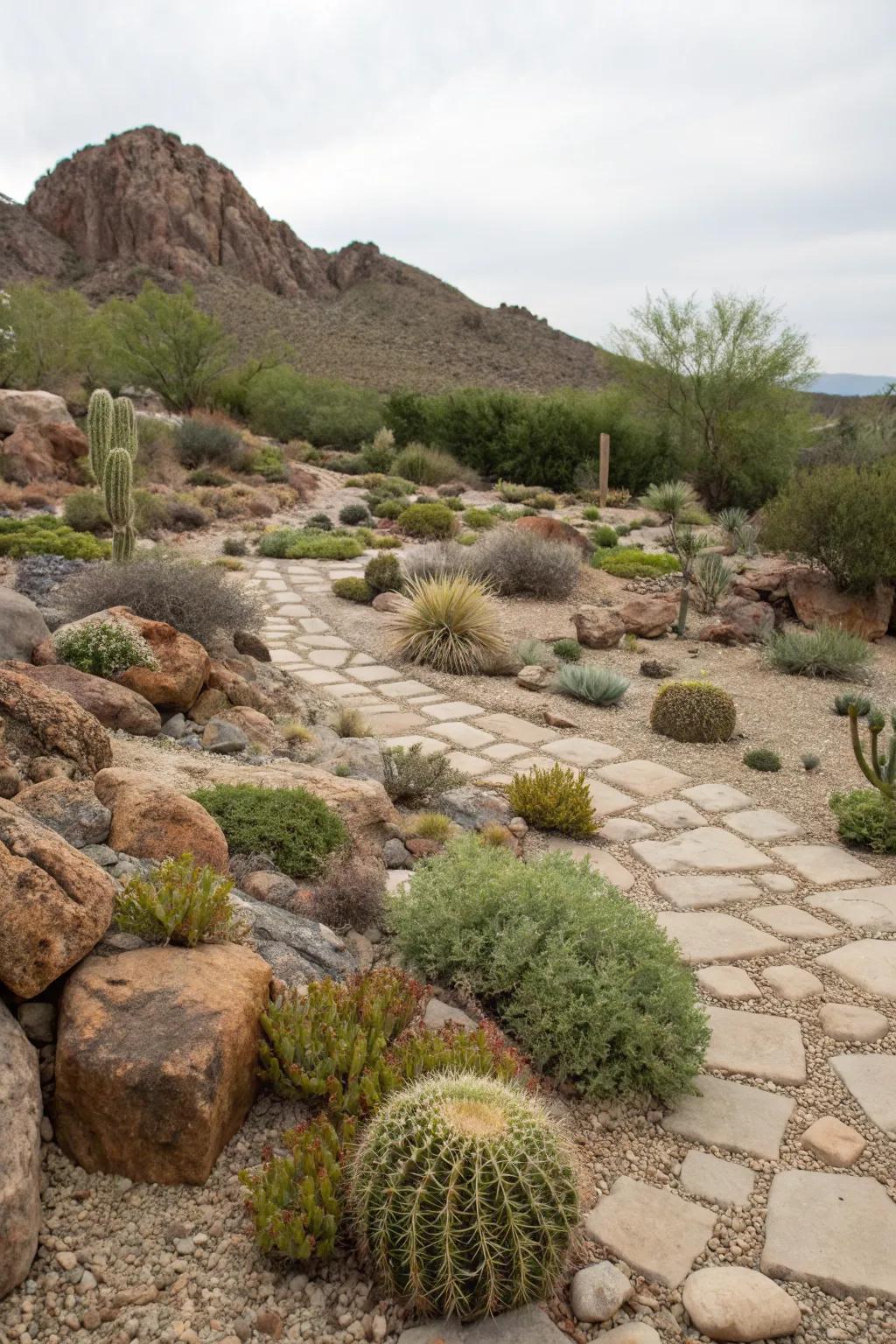 Textured groundcovers unify and protect your backyard.