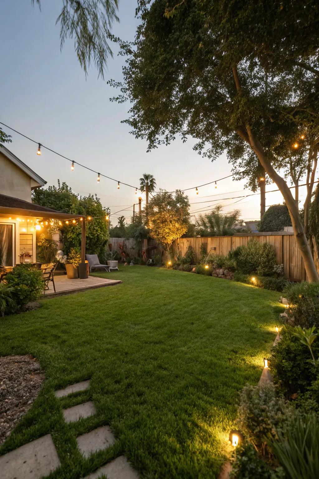 Outdoor lighting transforms your lawn into a magical nighttime retreat.