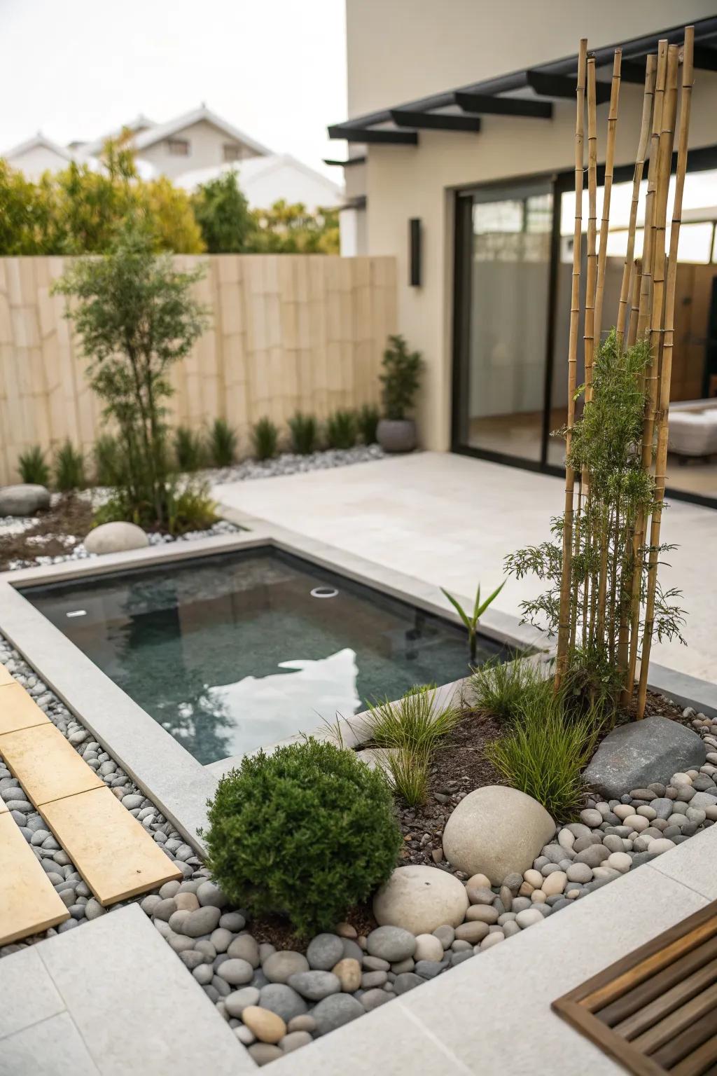 Create a tranquil escape with a Zen-inspired design.