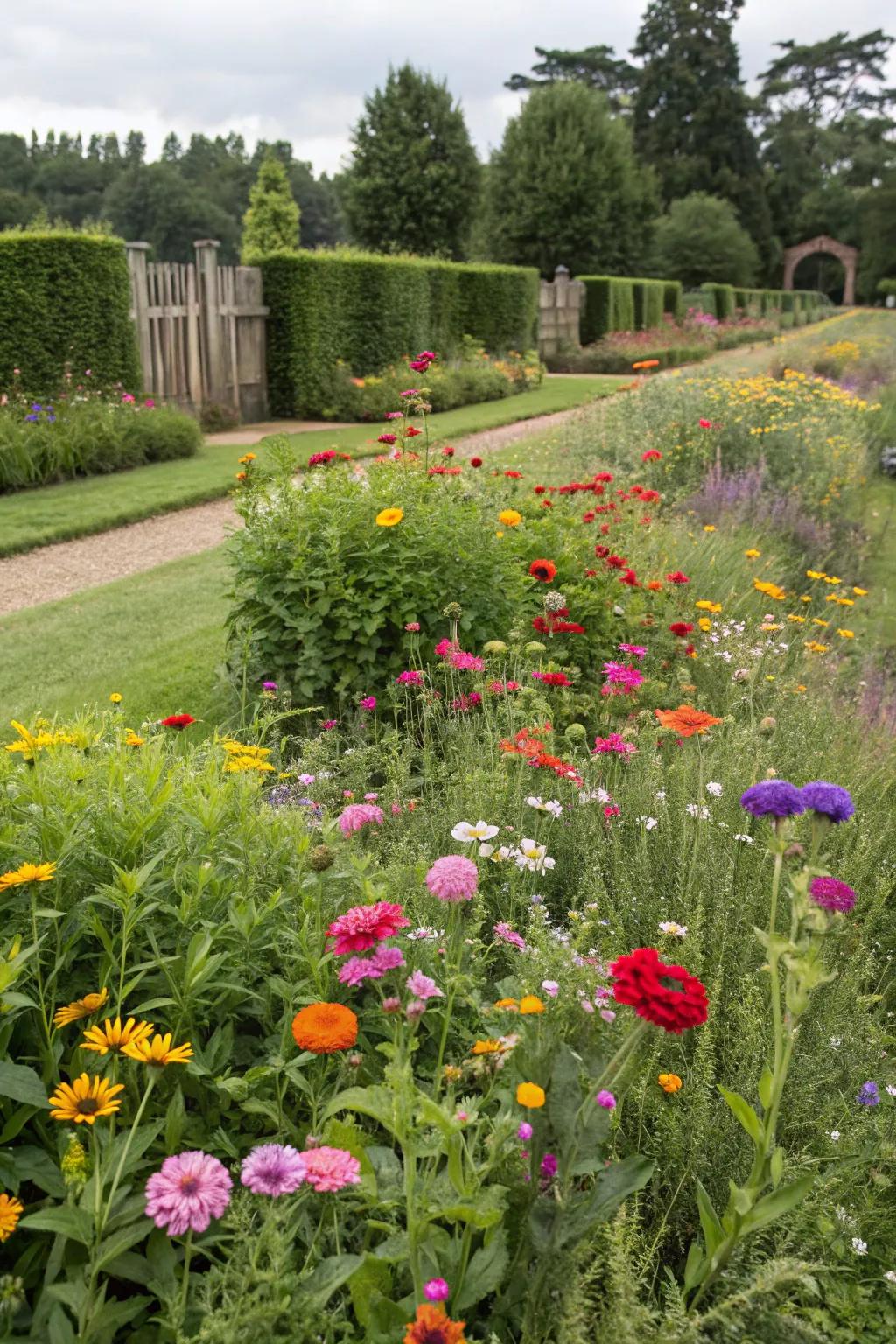 Wildflower patches bring color and life to your garden.