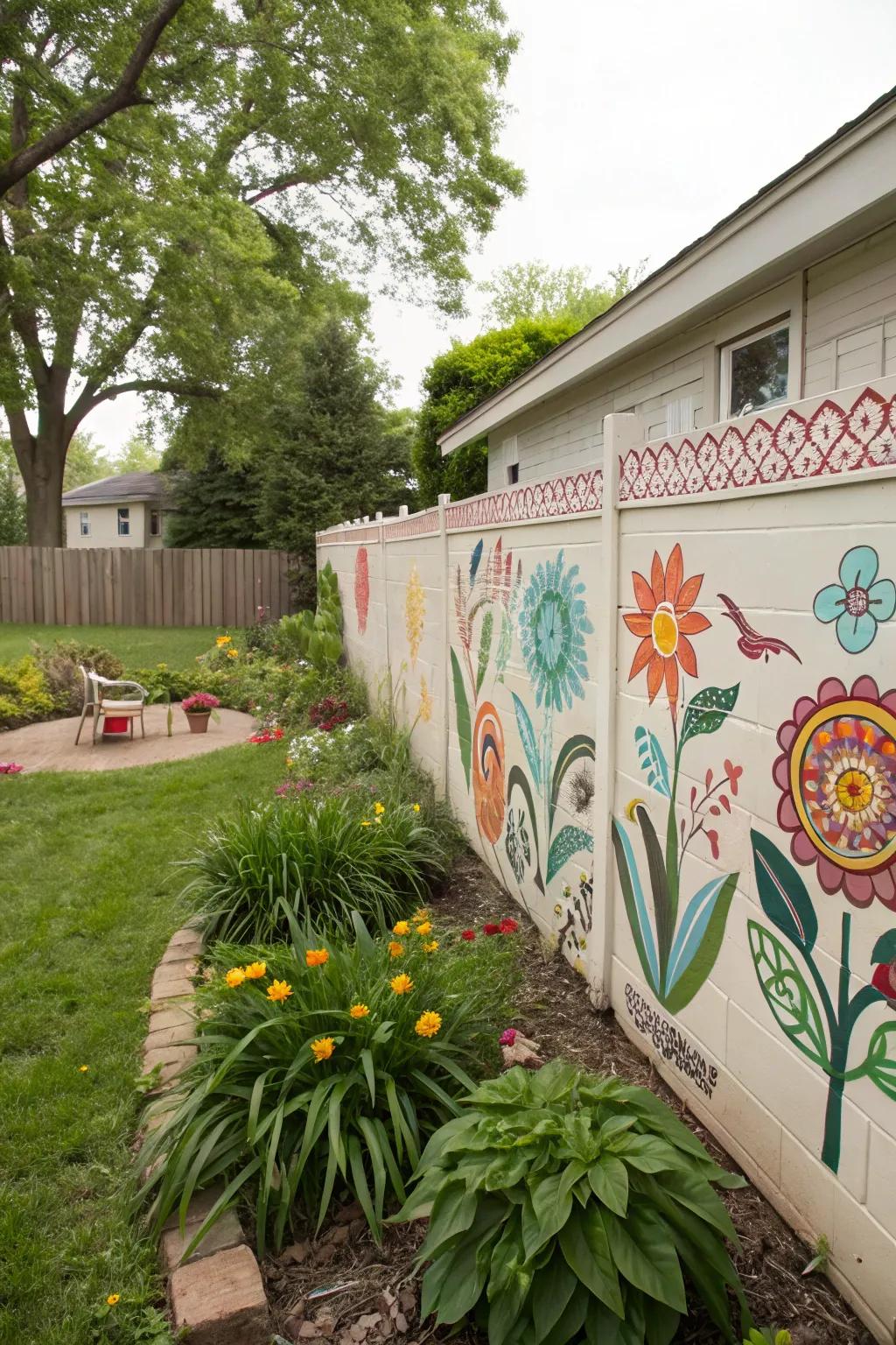 Express yourself with a creative mural.