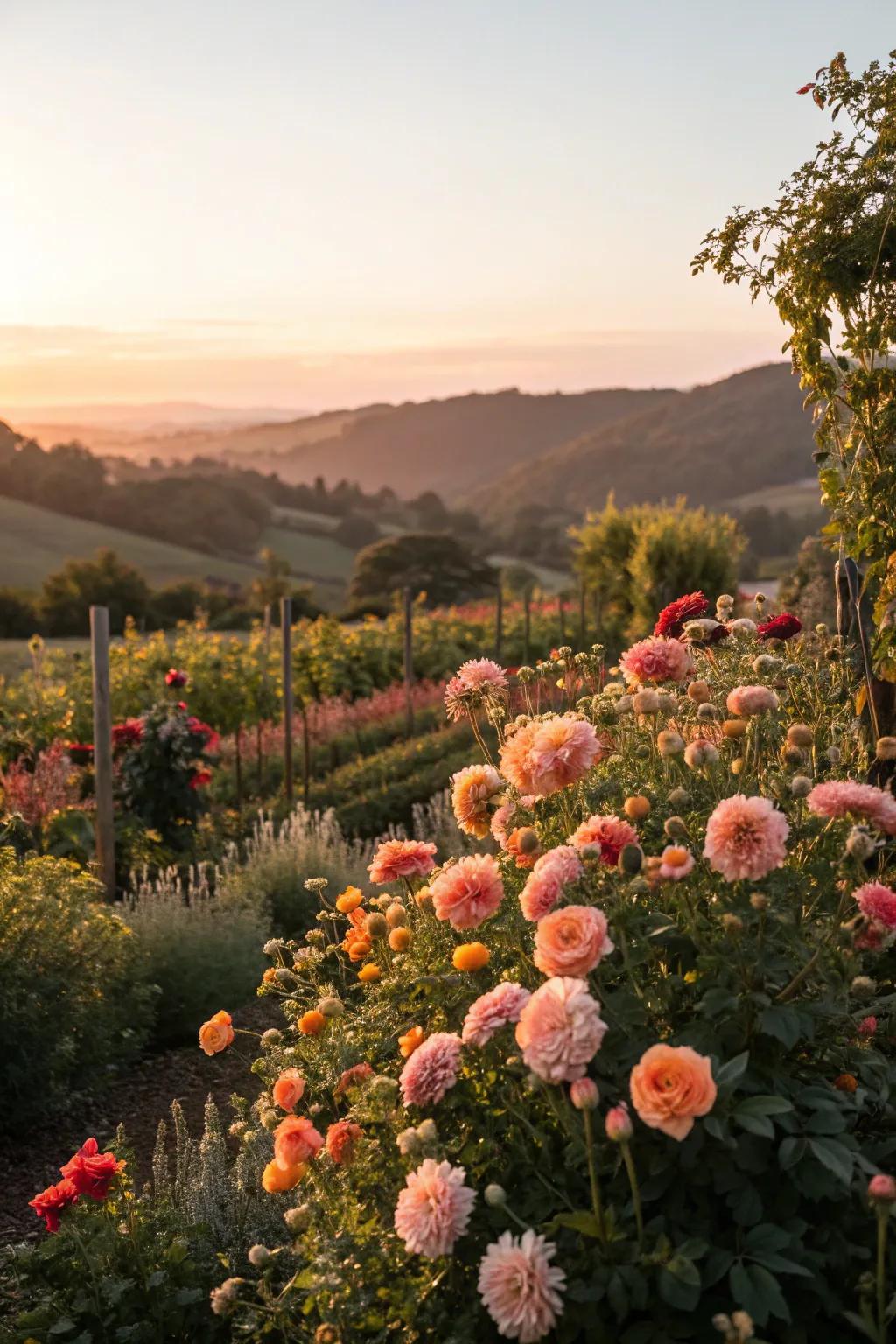 Warm and inviting with sunset-inspired tones.