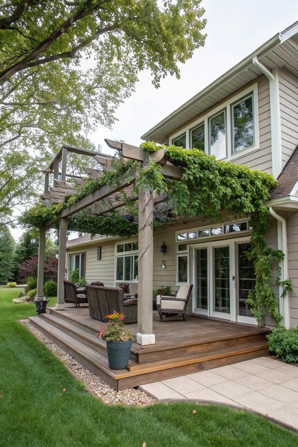 A pergola for shade and style.