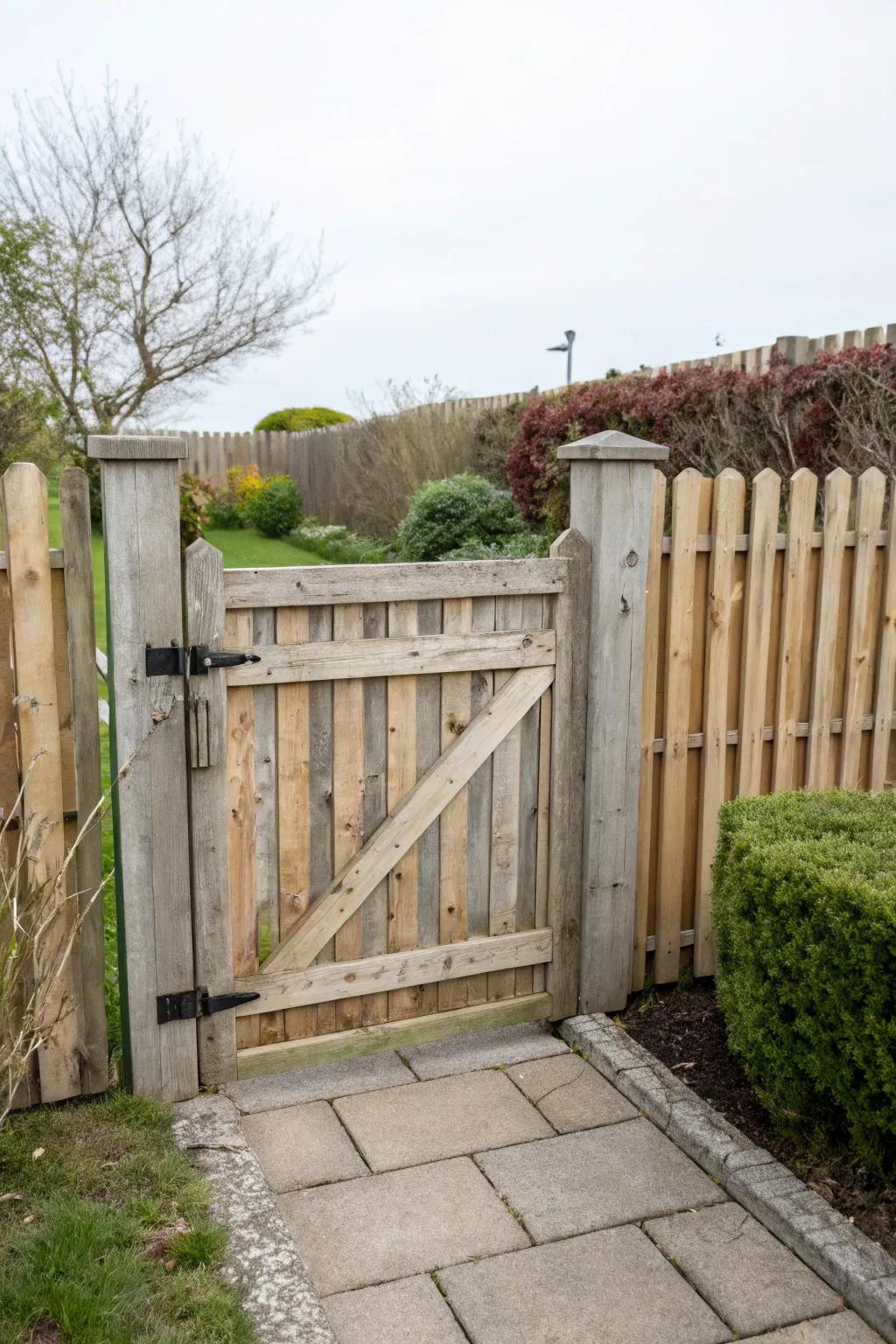 A mini gate offers convenience and security for pet owners.