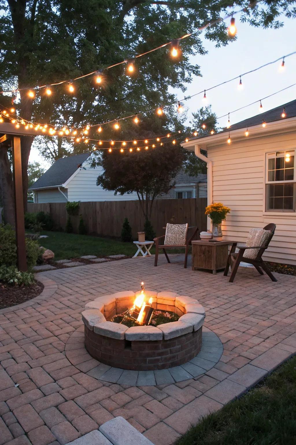 String lights add a magical touch to your evening gatherings.
