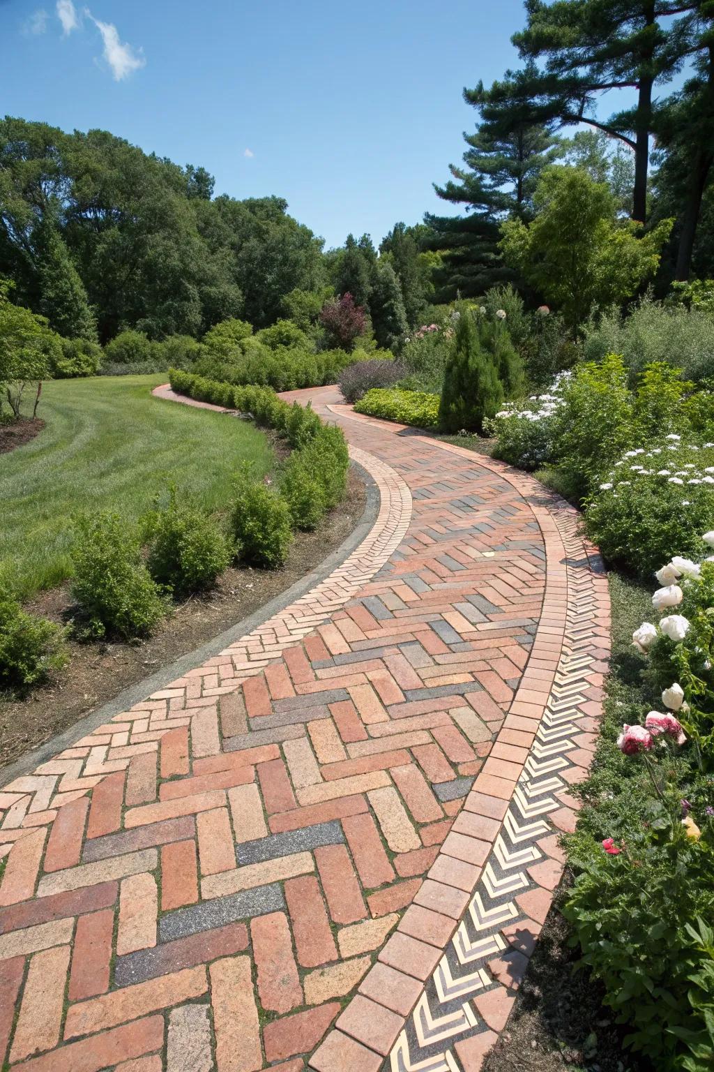 Zigzag patterns bring energy and adventure to your walkways.