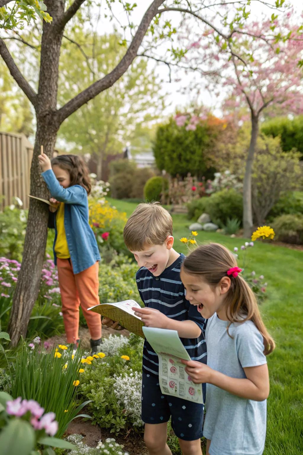 Encourage exploration with a backyard nature scavenger hunt.