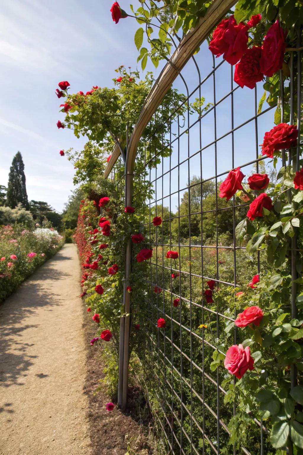 Transform your fence into a blooming trellis.
