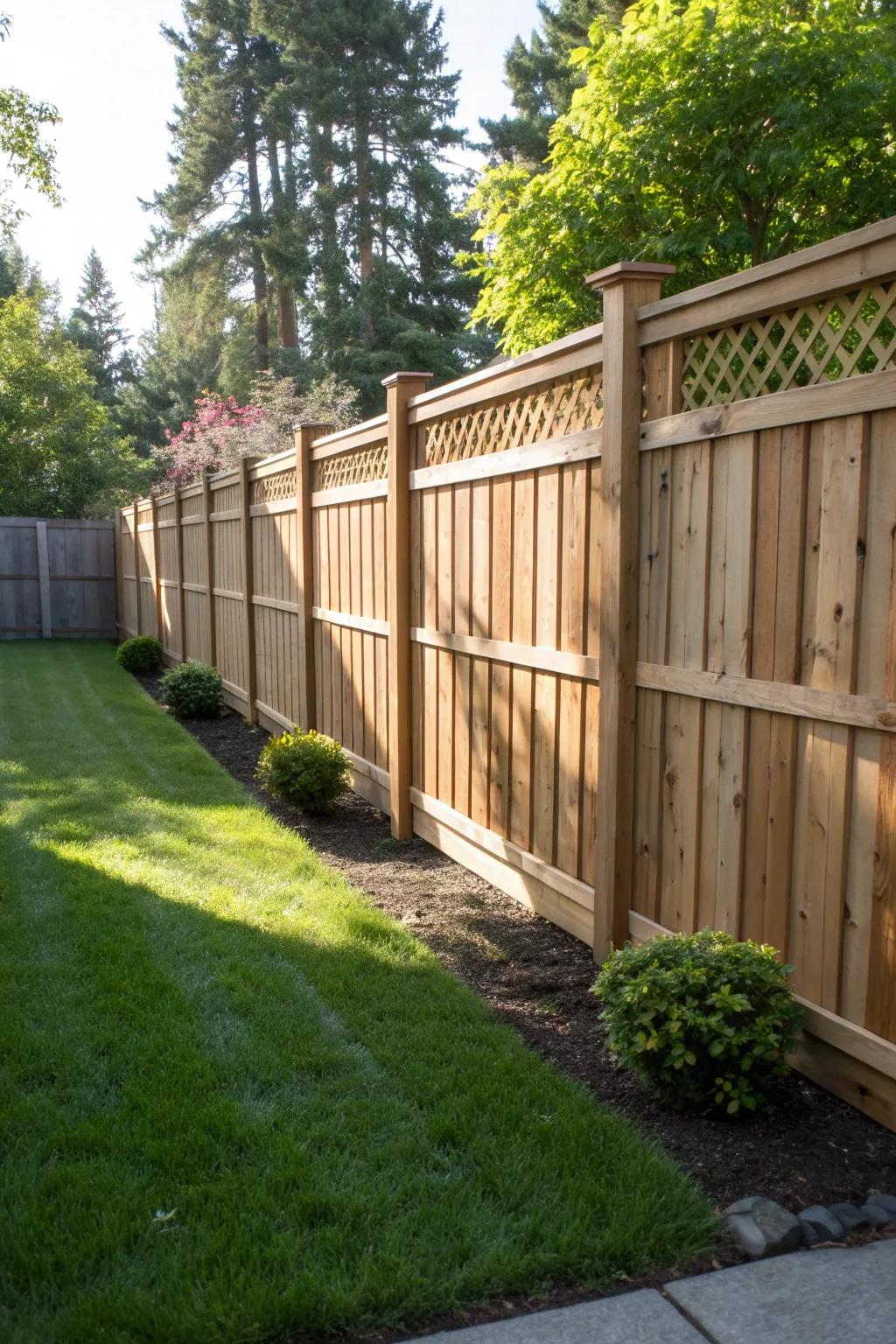 Shadowbox design for a balance of privacy and light.