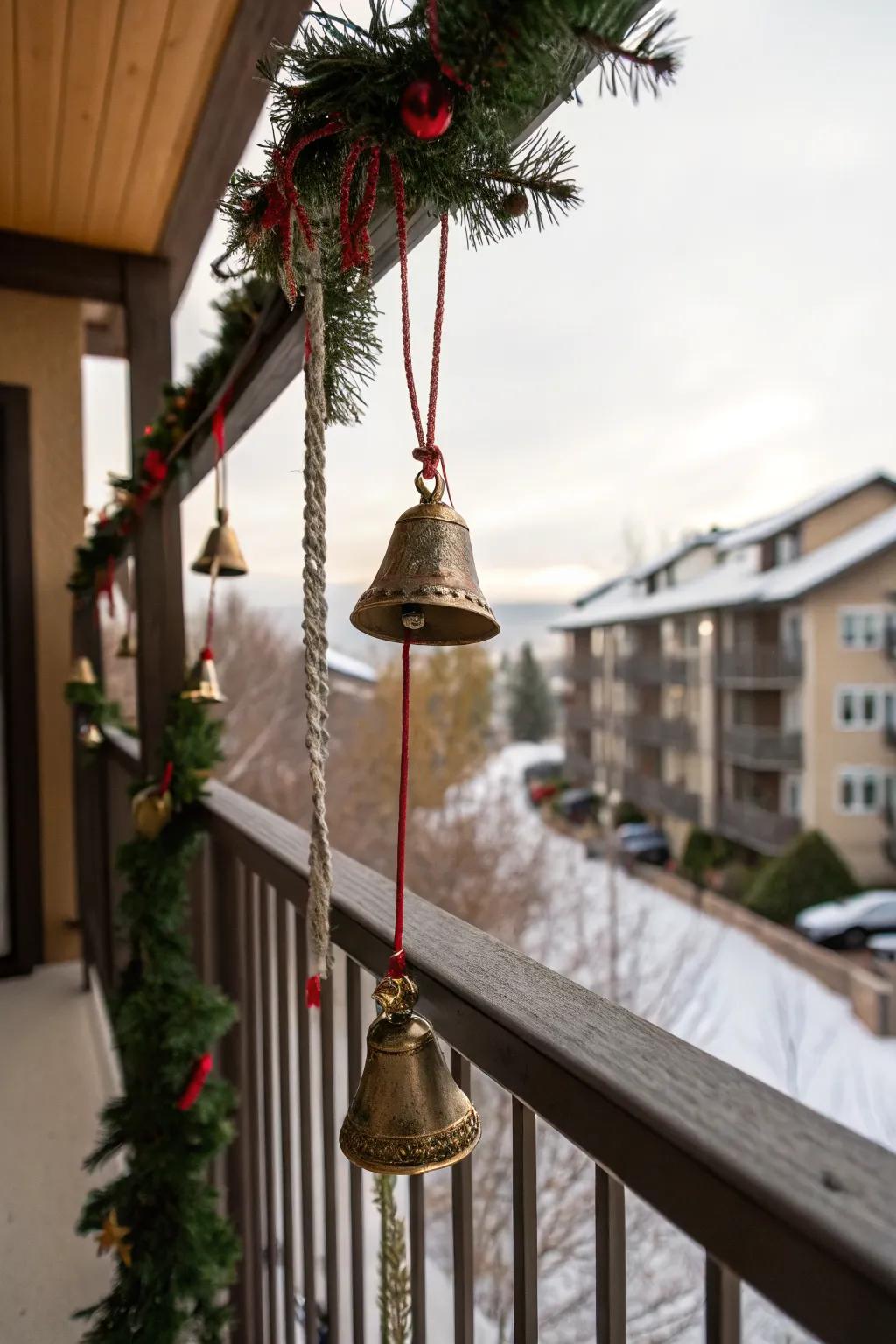 Add a charming sound with dangle jingle bells.