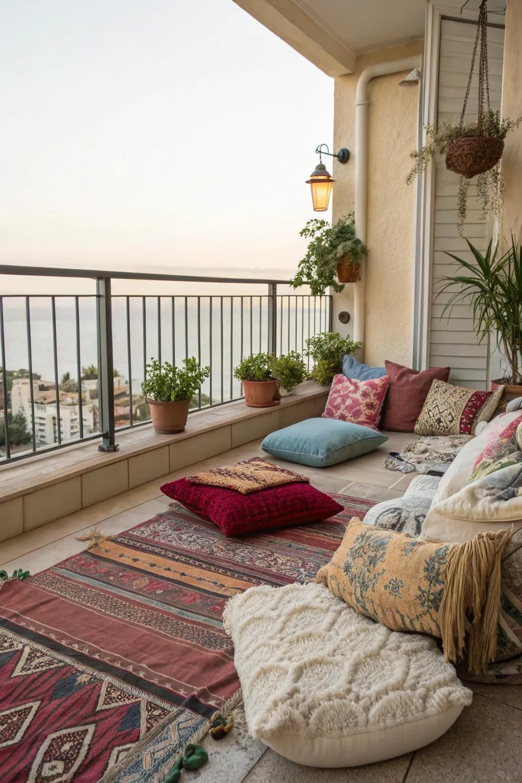 Textiles add layers of comfort and style to outdoor spaces.