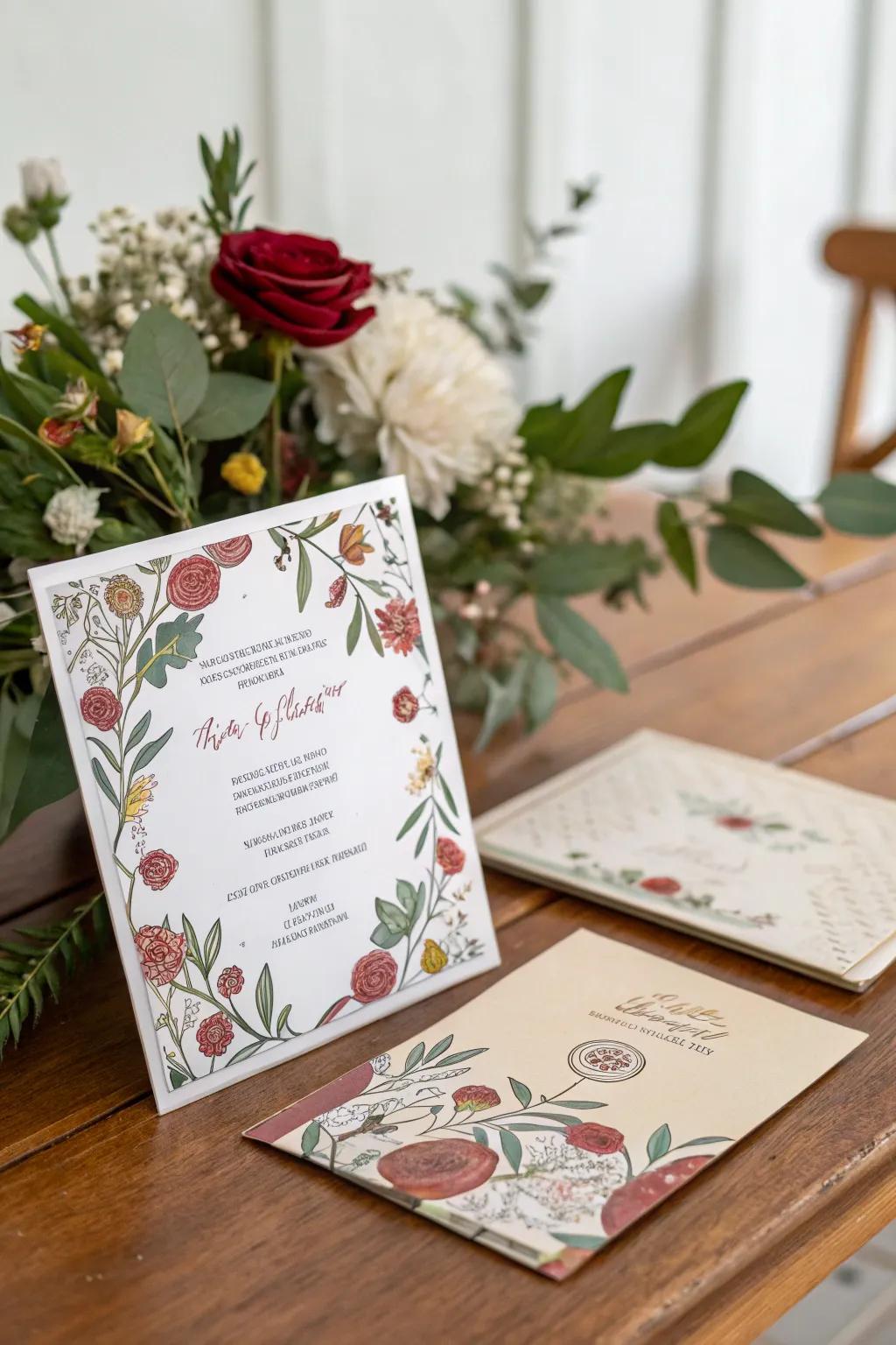 Themed invitations set the tone for the party.
