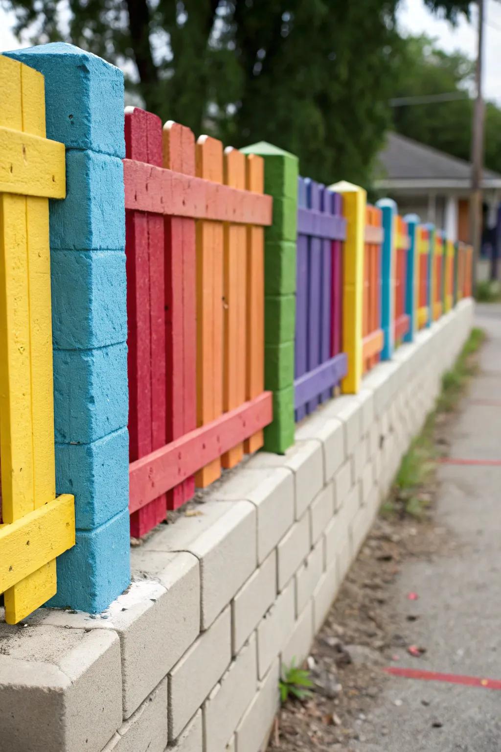 Inject color and personality with a playful color block design.