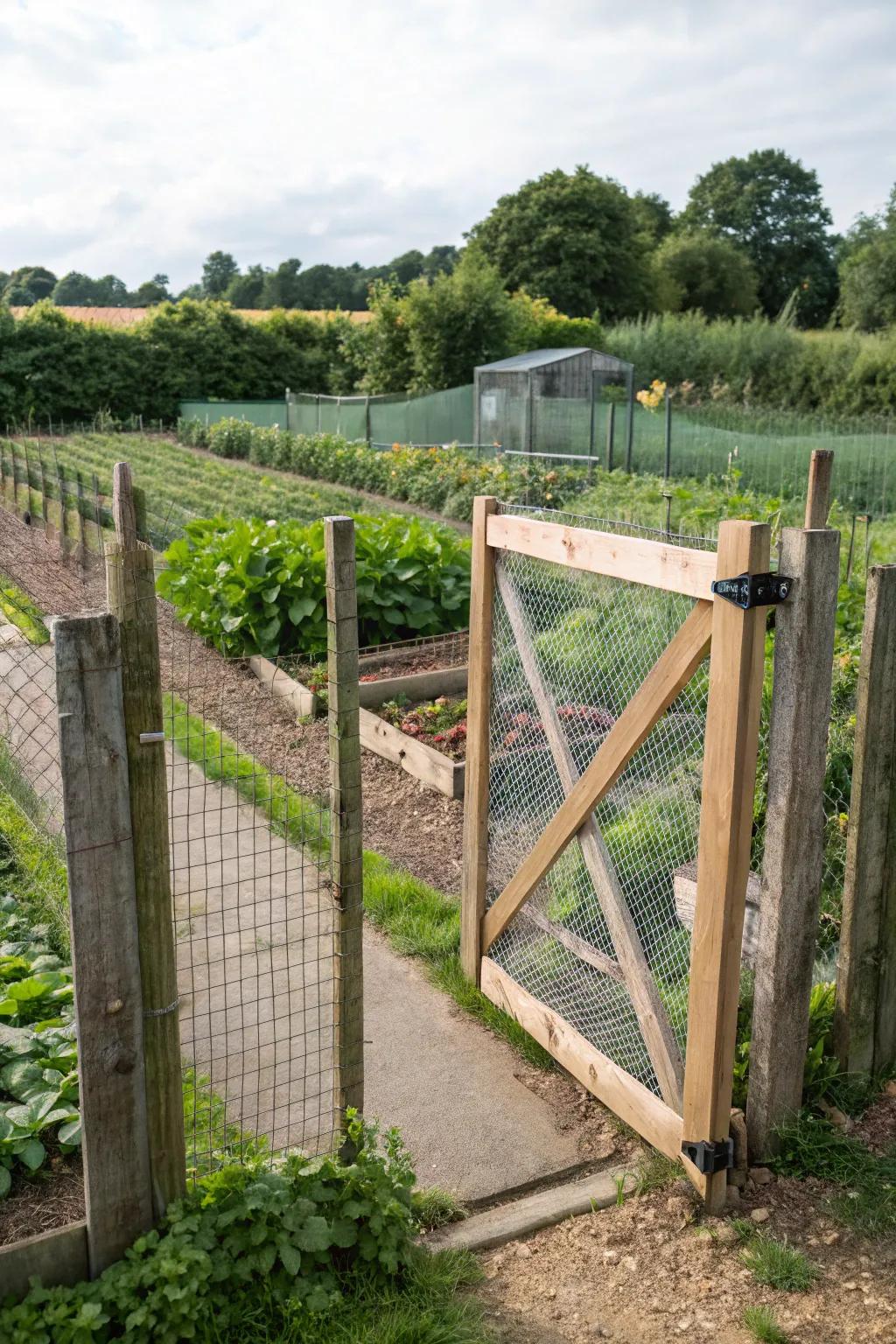 Keep your vegetable patch safe with a dedicated gate.
