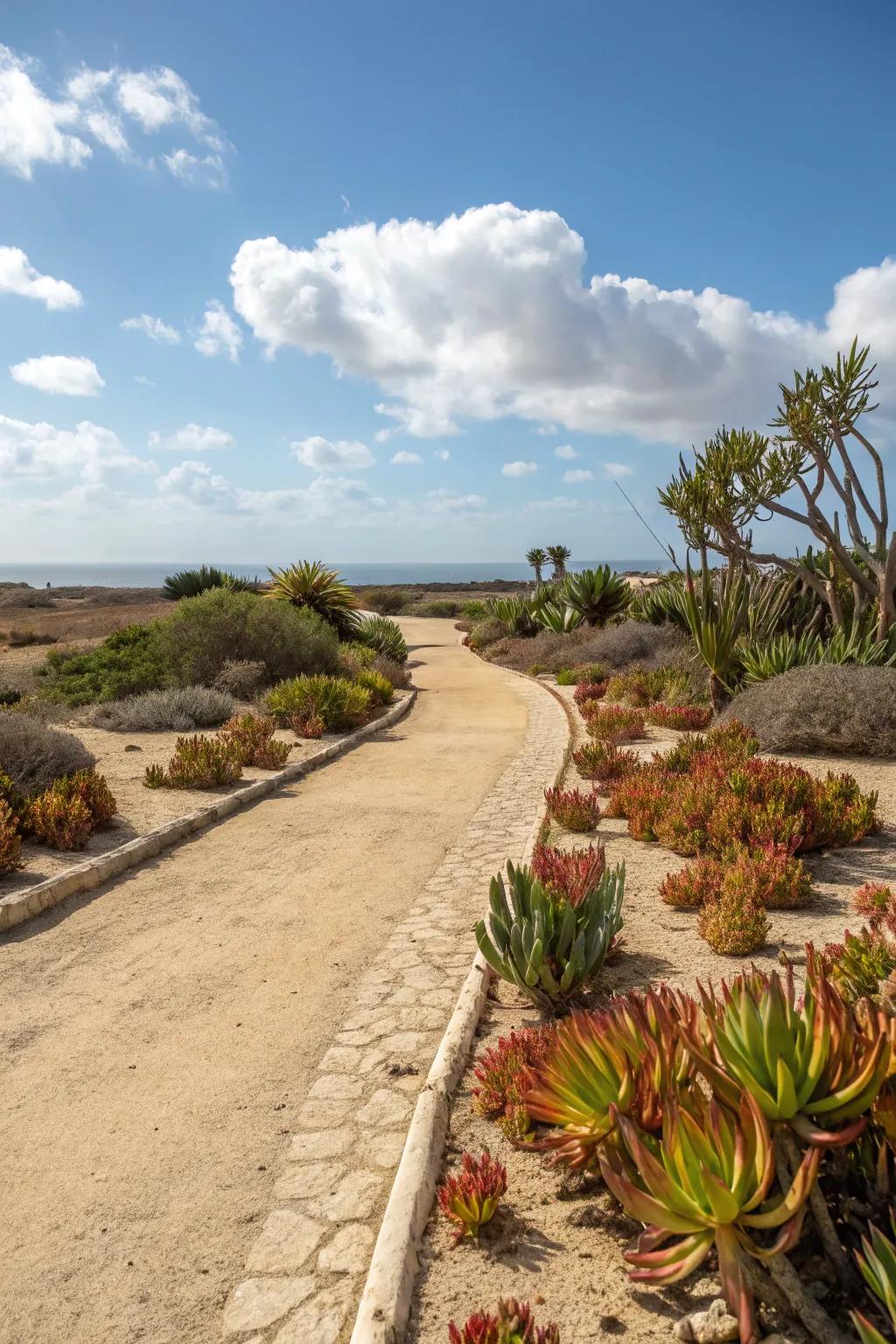 Discover the ease and beauty of succulents for your driveway.
