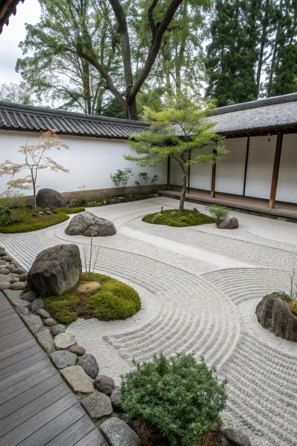Zen gardens offer a peaceful retreat in your own backyard.