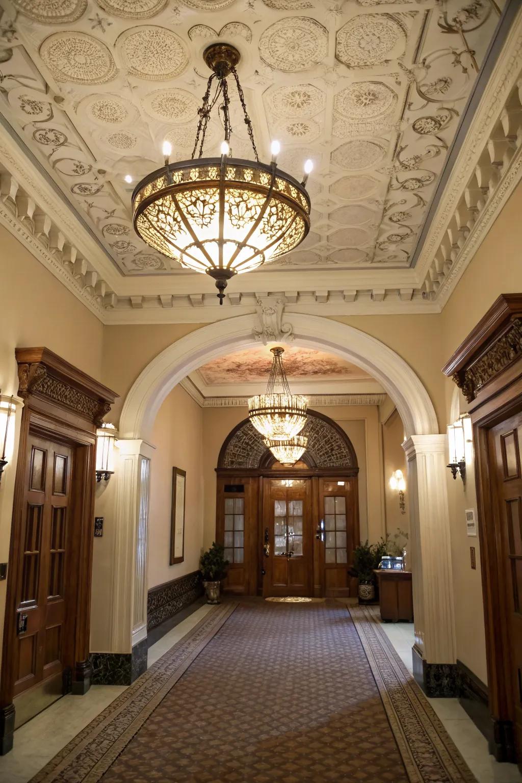 Add personality and light with a stylish ceiling fixture.
