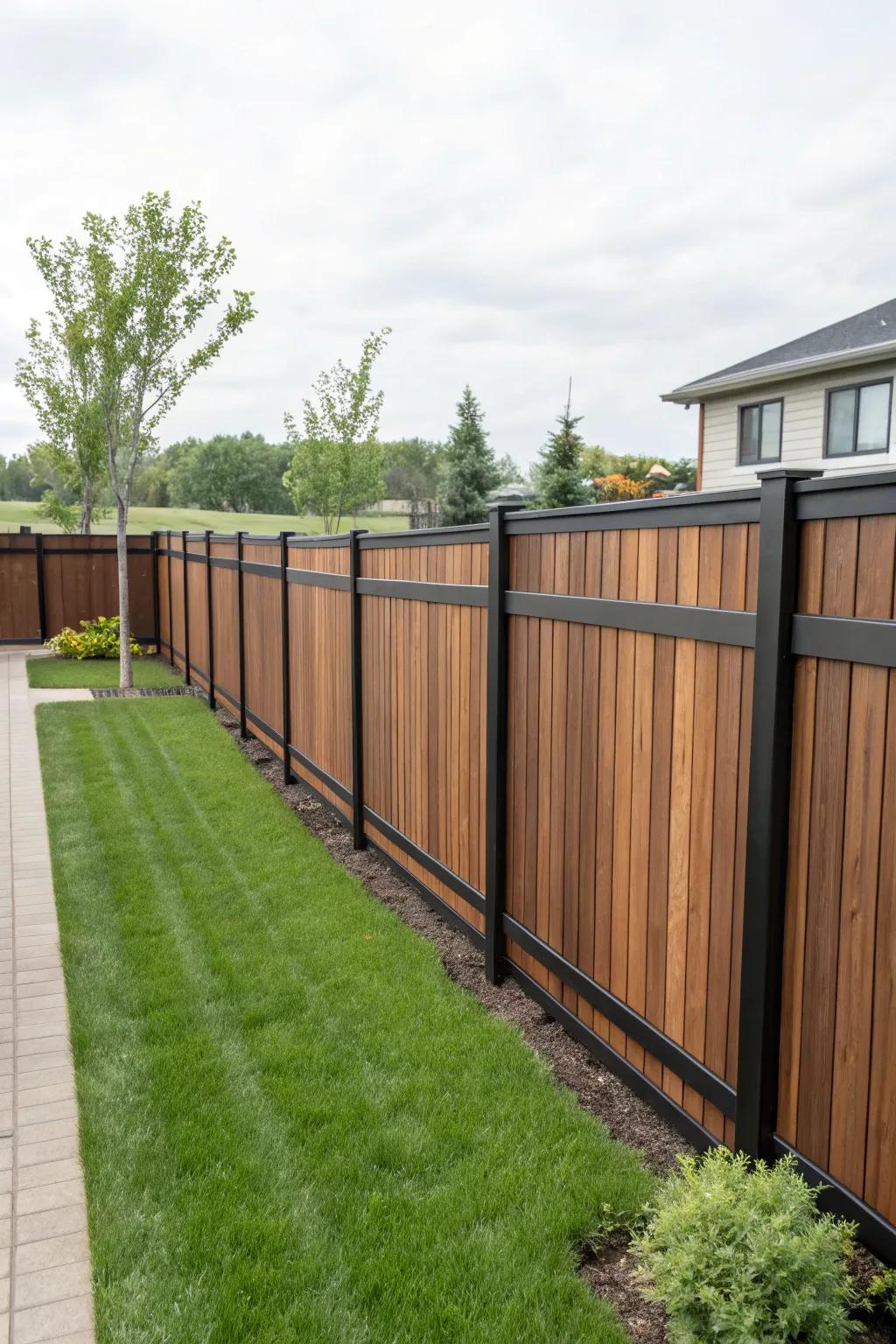Durable and stylish: Composite fencing for modern living.