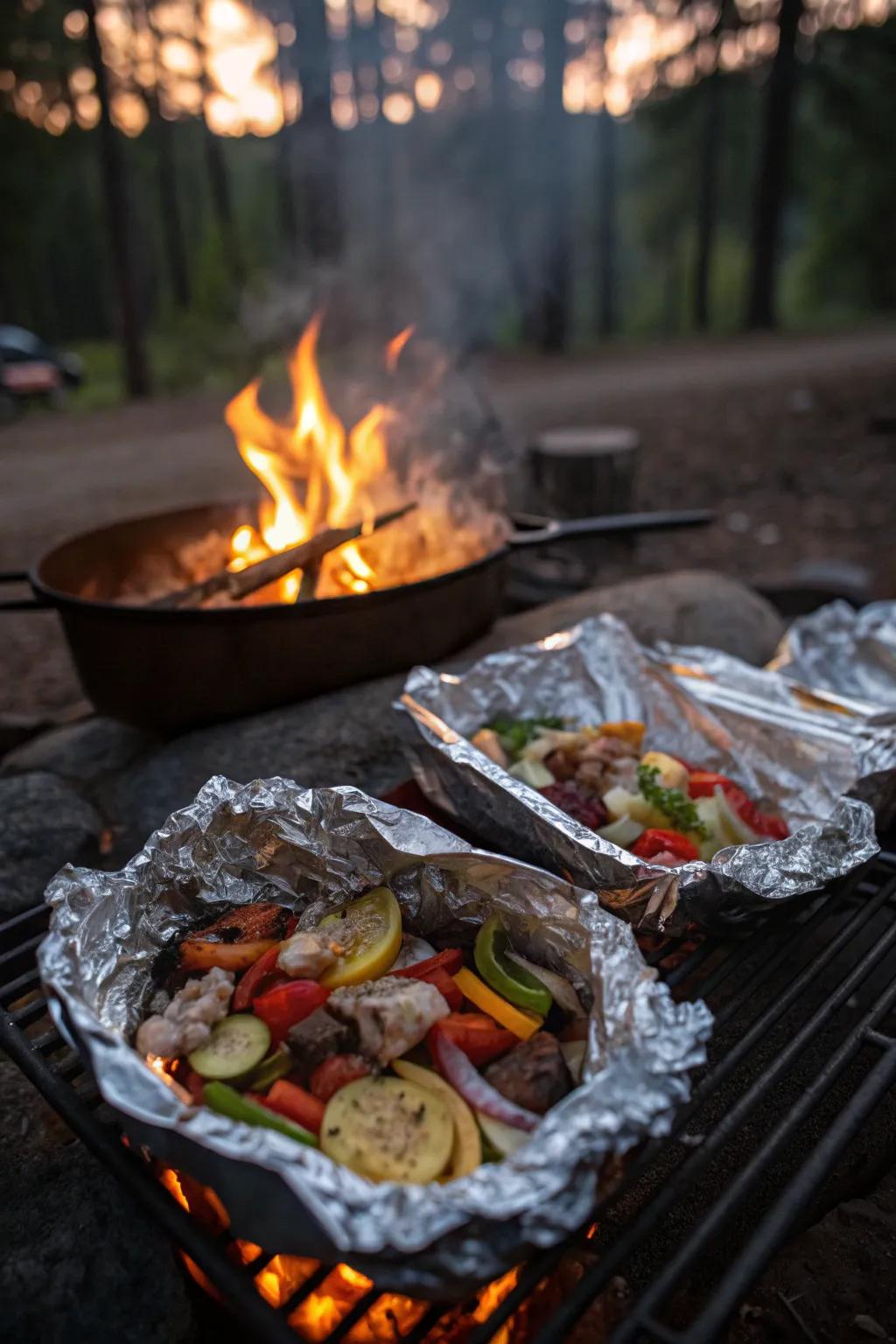 Effortless and flavorful cooking with foil packets.
