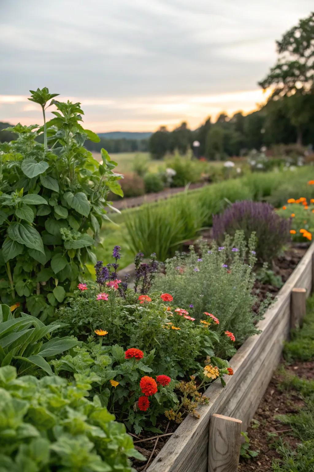 Edible plants add function to your flower beds.