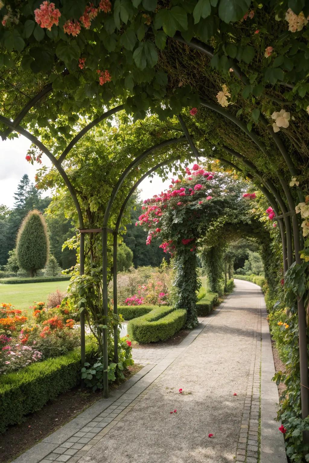 A charming archway inviting you into a garden.