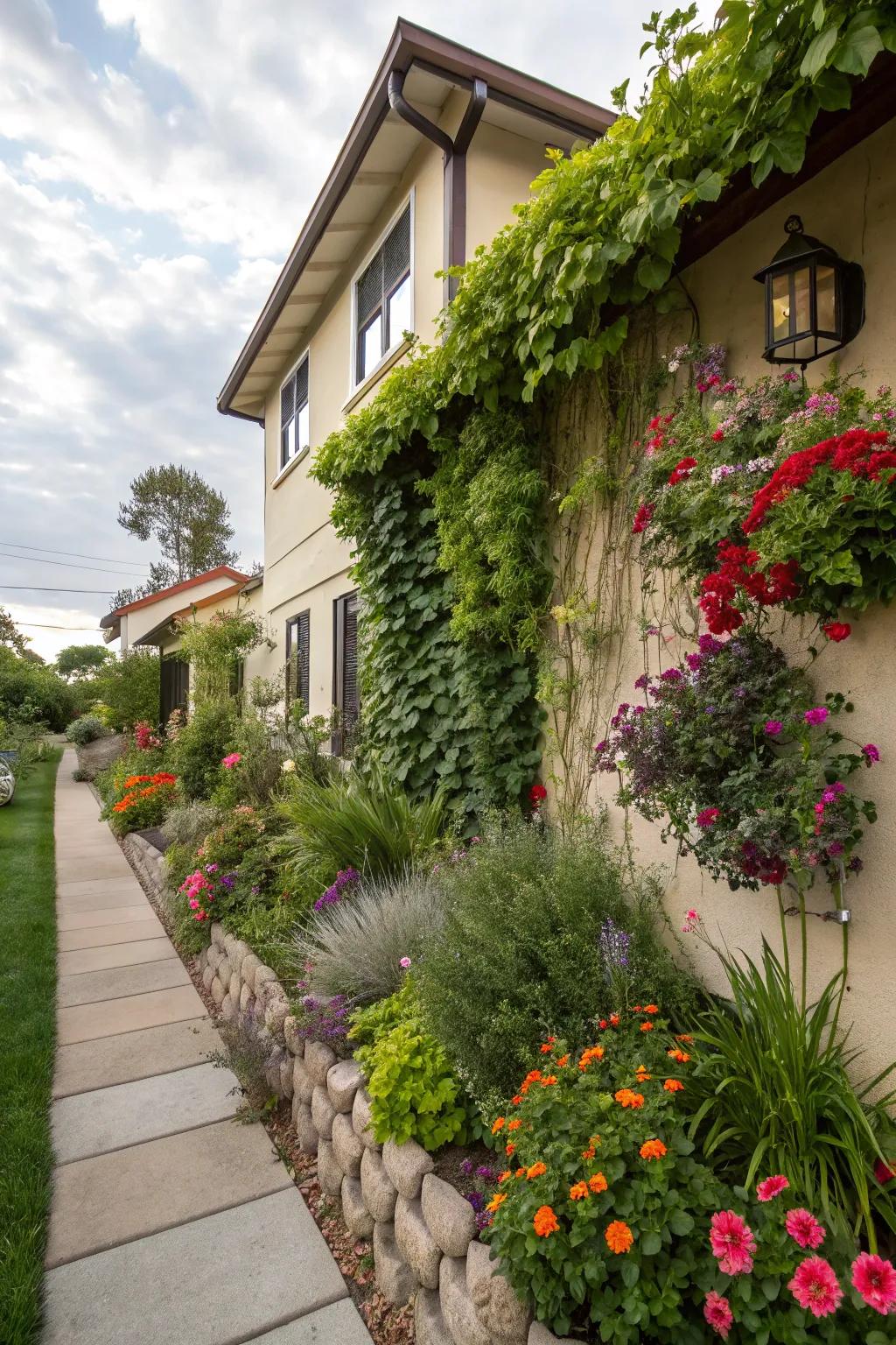 Maximize space with creative vertical gardens.