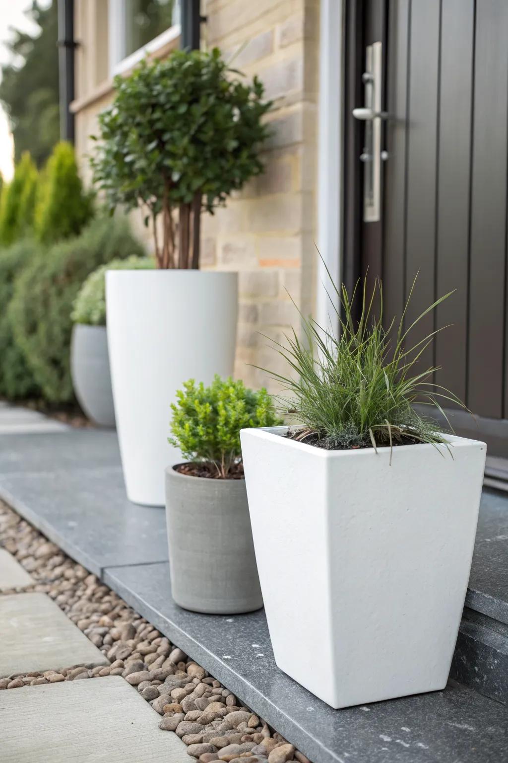 Sophisticated simplicity with minimalist pots