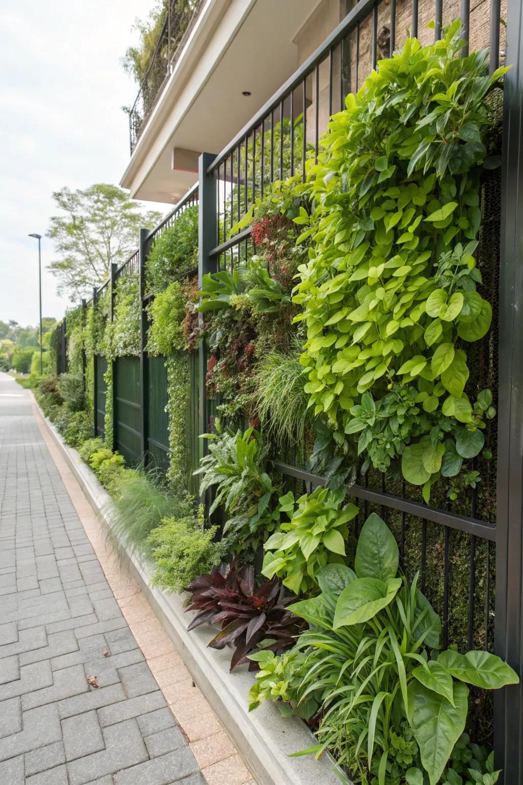 Vertical gardens are perfect for limited spaces.