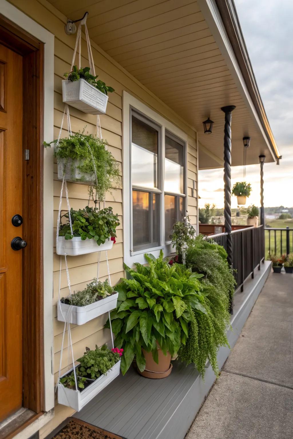 Maximize space with vertical decor.