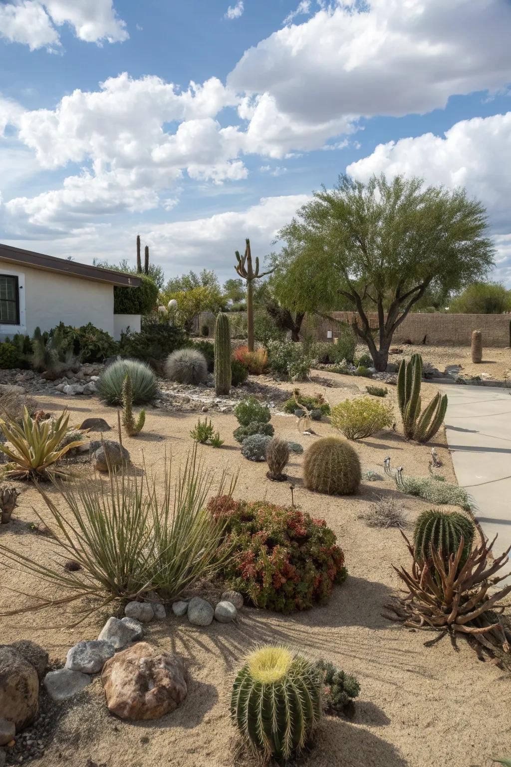 Texture and form create a dynamic landscape.