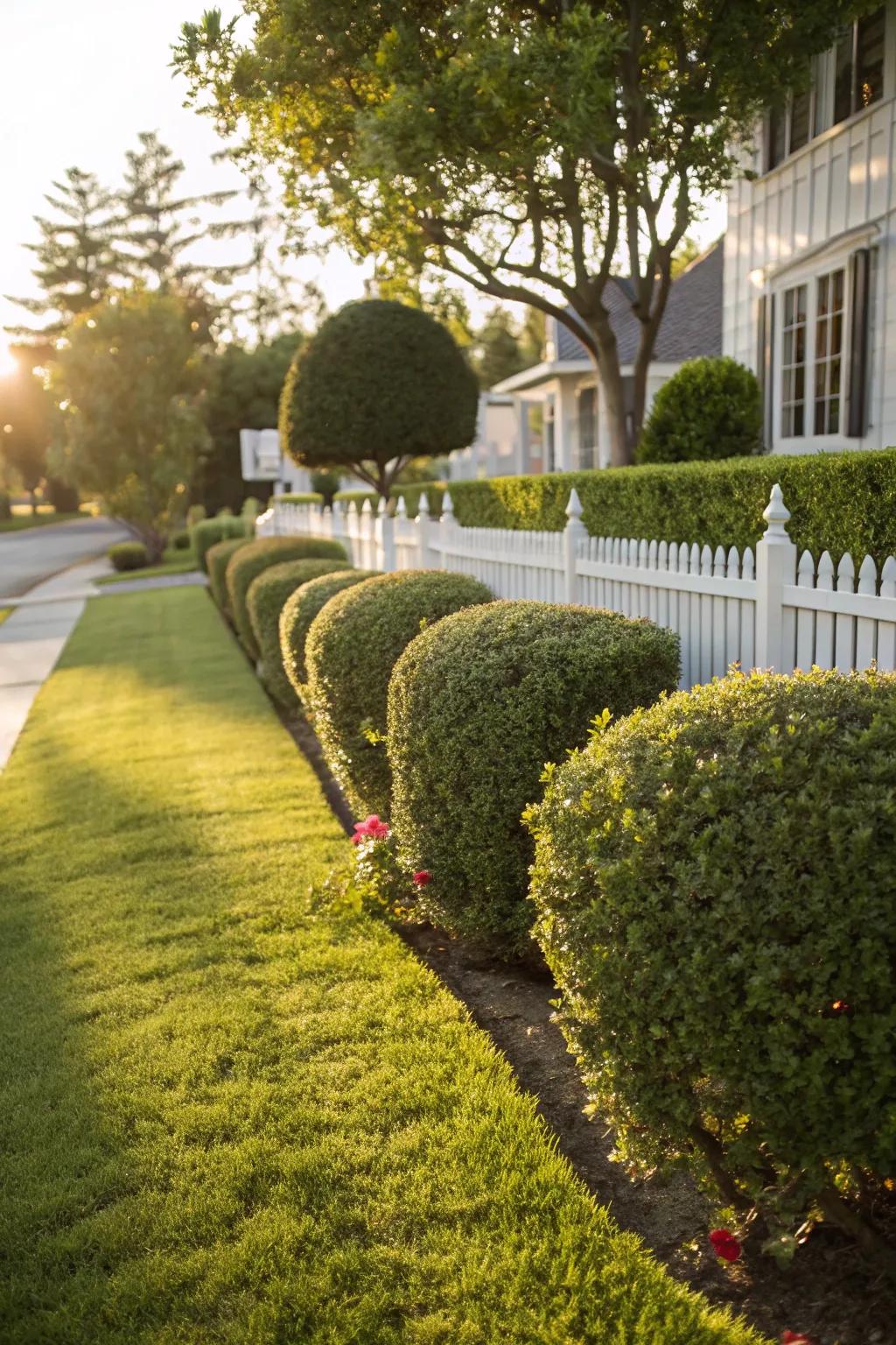 Choose drought-resistant hedges for a sustainable and low-maintenance yard.