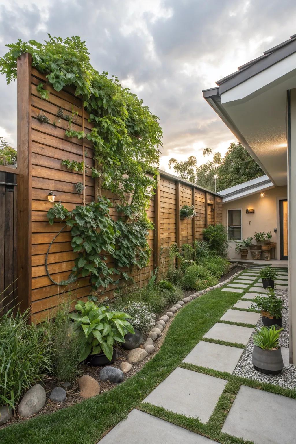 Vertical gardens maximize greenery with minimal space.
