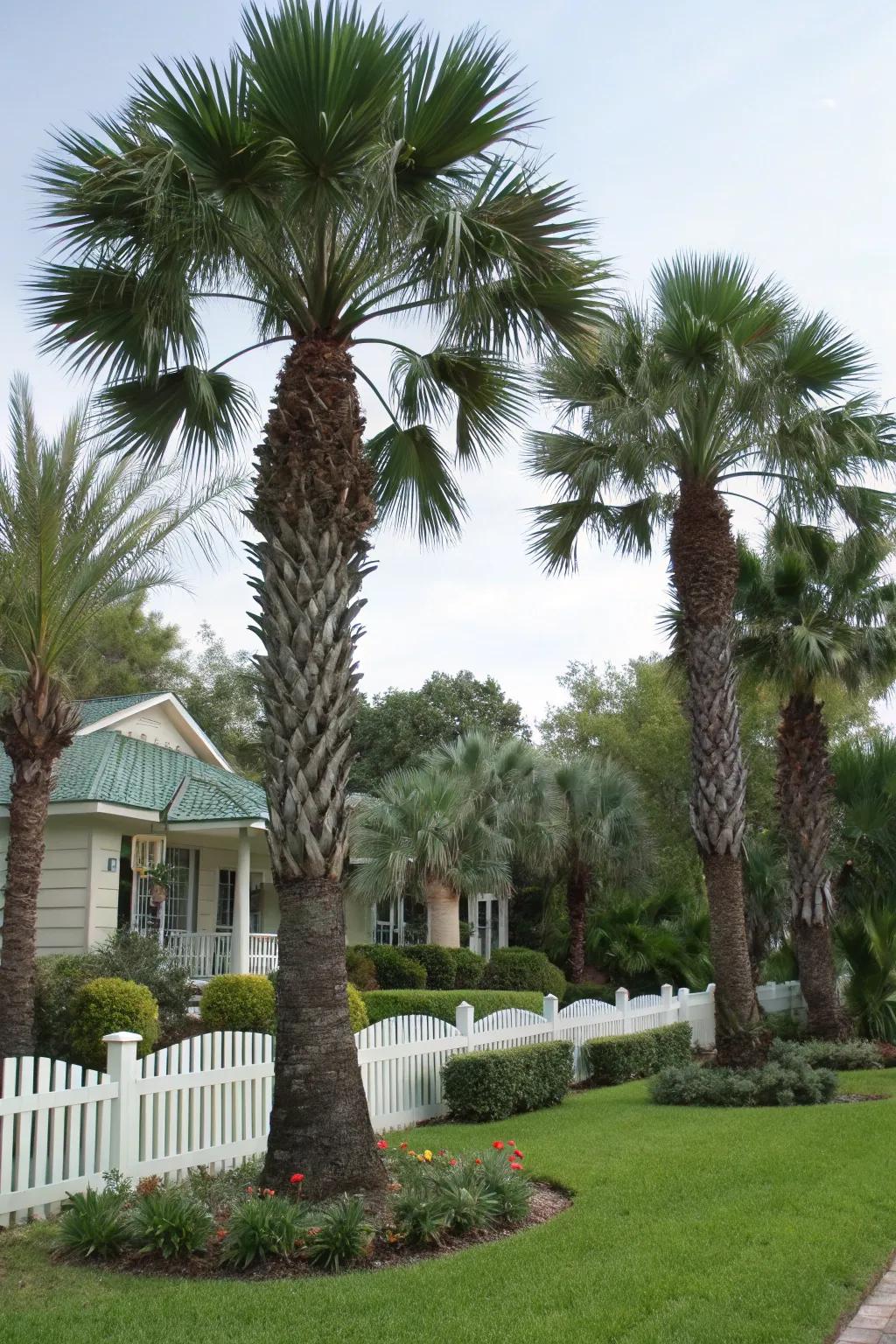 Multi-trunk palms add dynamic height and interest to your design.