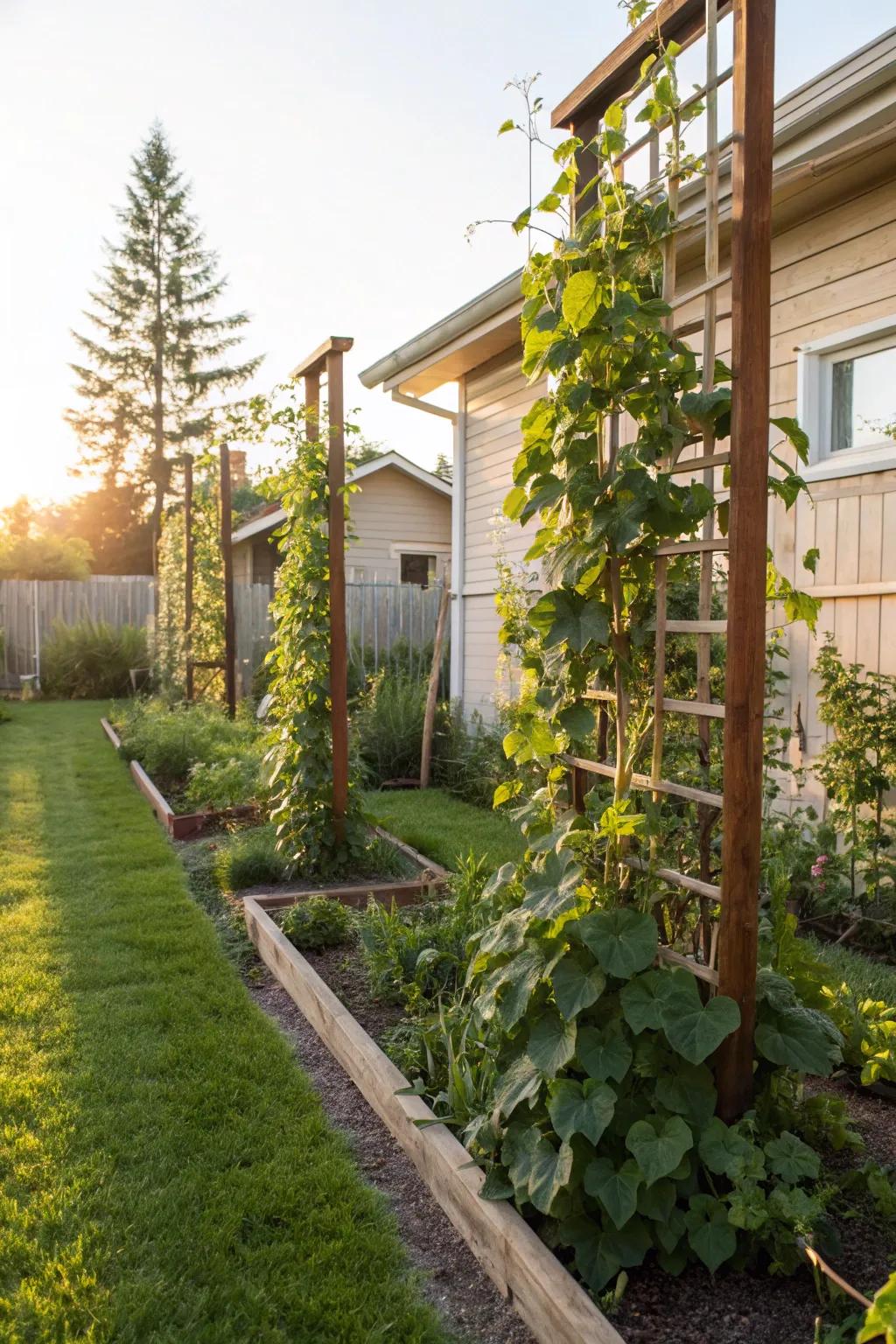 Vertical gardens add greenery and save space in your landscape.