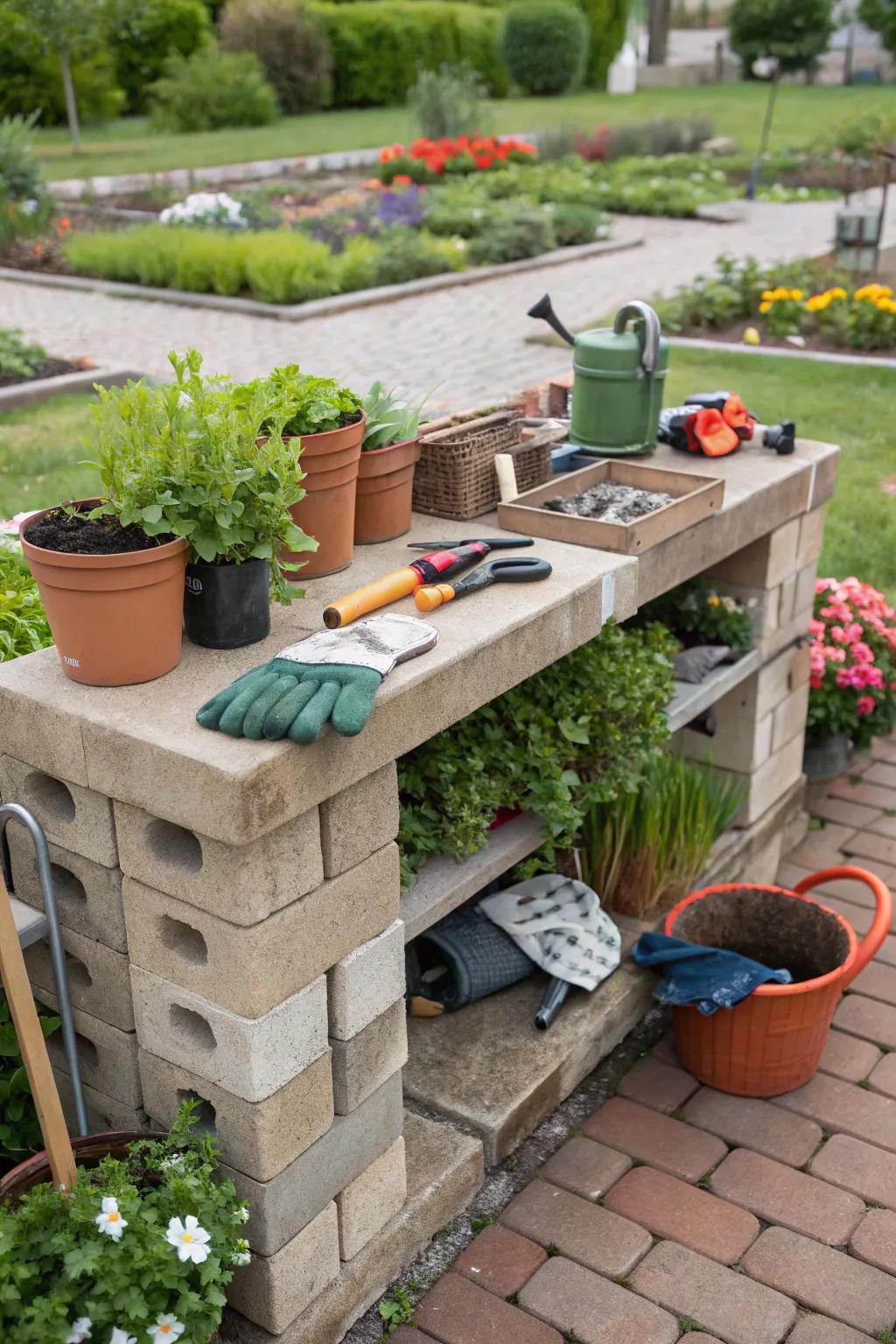 Simplify your gardening tasks with a block-based workbench.