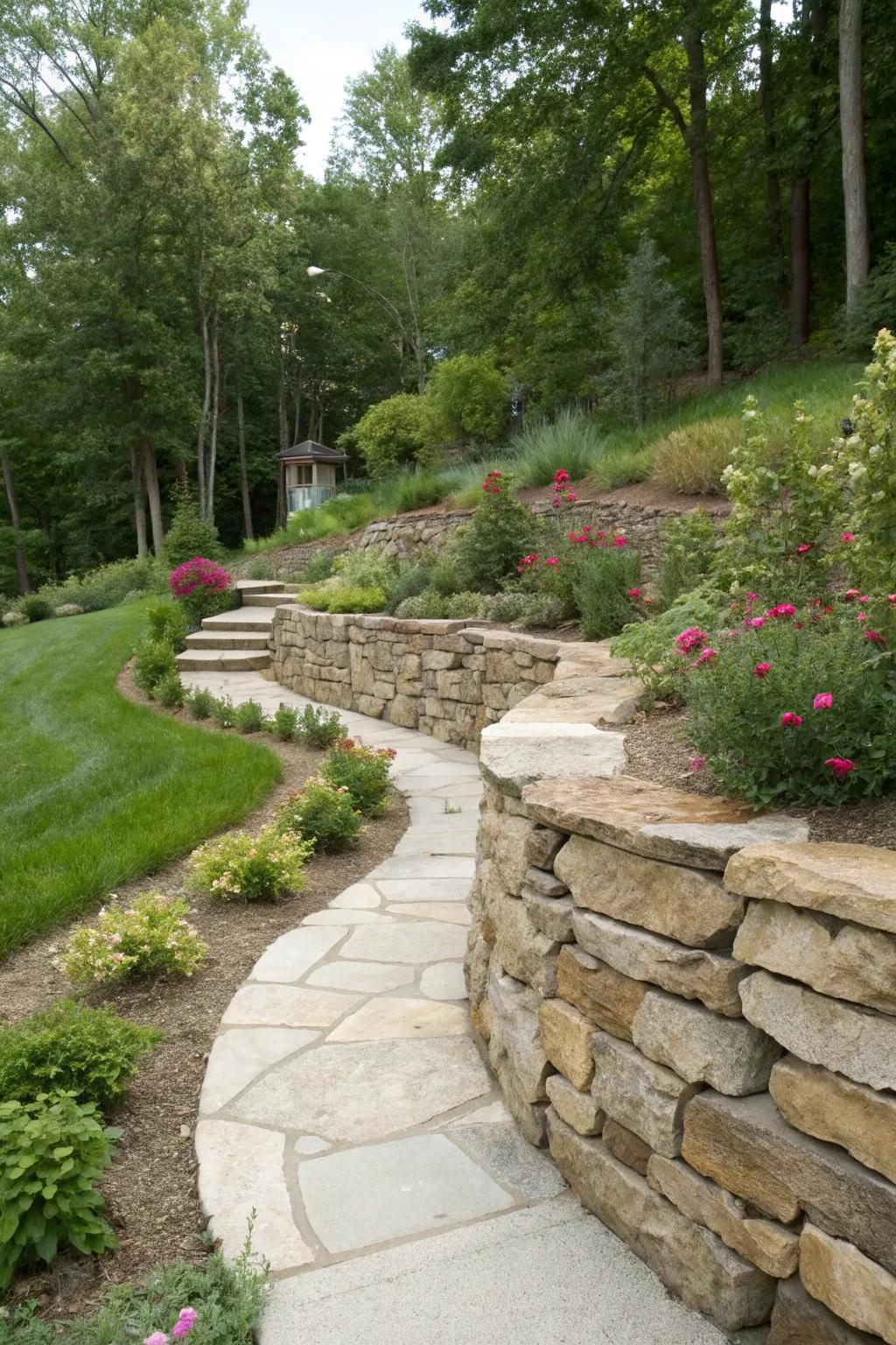 Retaining walls are both functional and stylish.