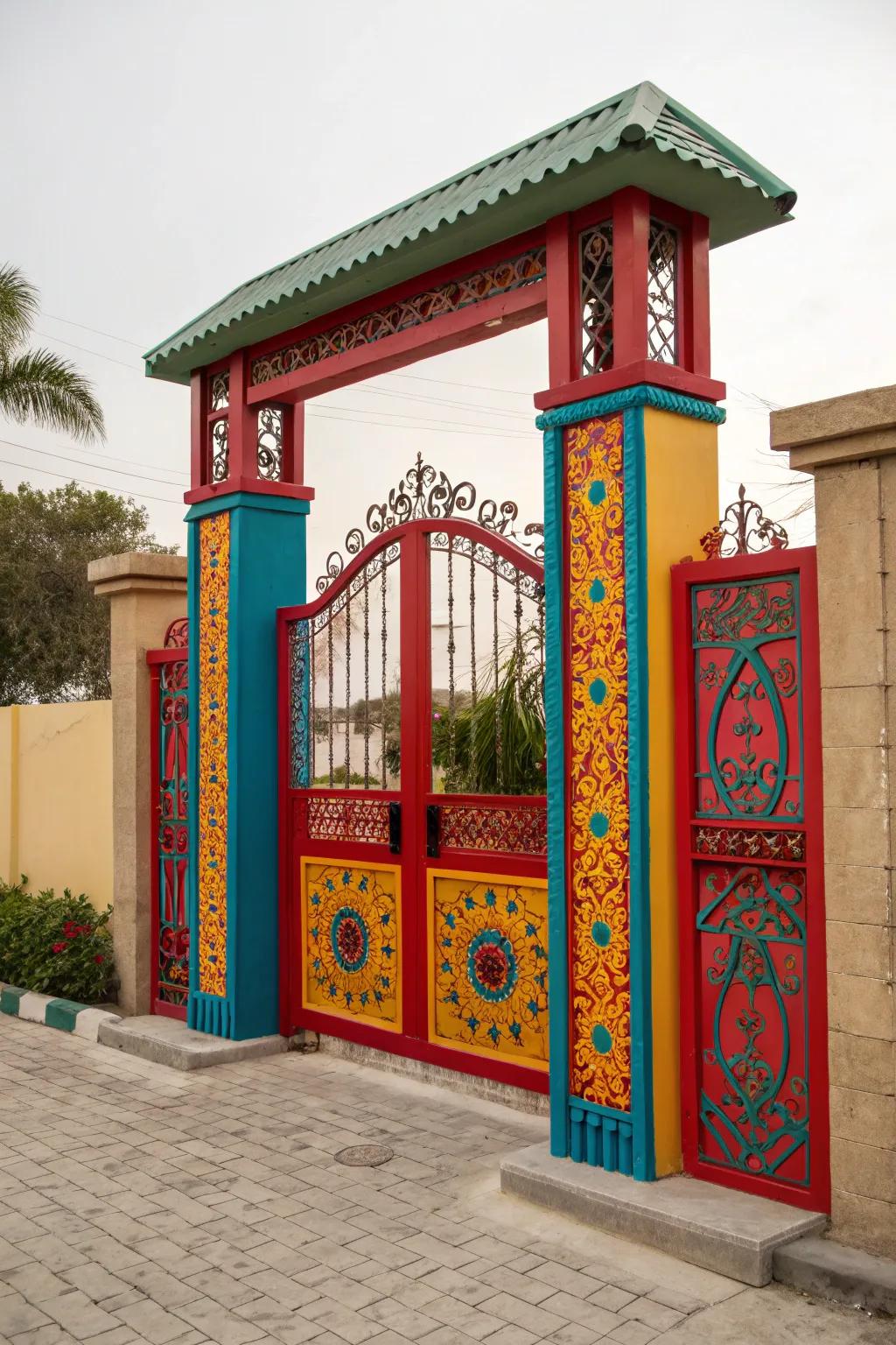 Bold colors make this gate stand out beautifully.