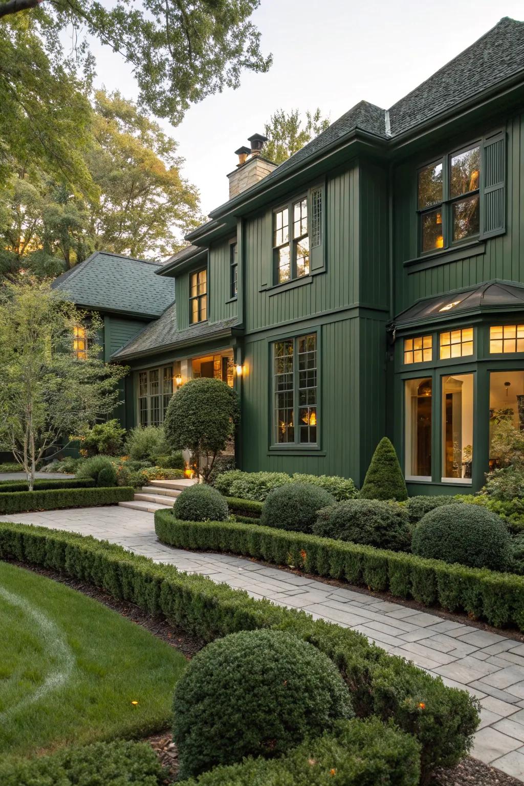 Hunter green adds depth and sophistication to your home.