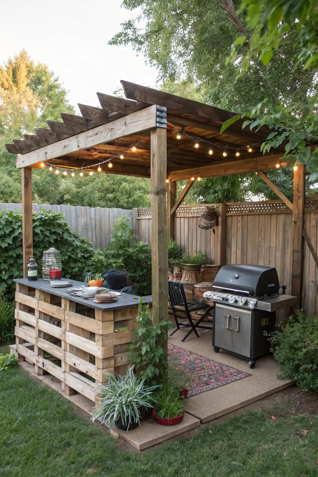 Craft a unique canopy with a DIY pallet project.