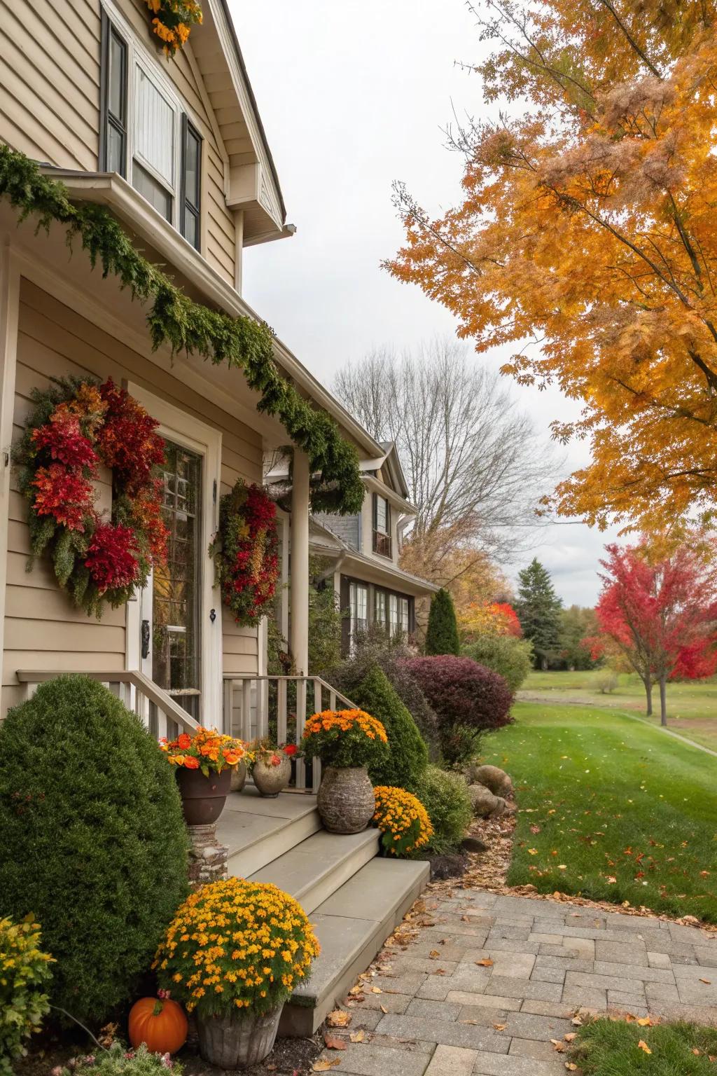Seasonal decor keeps your home's facade vibrant and fresh.