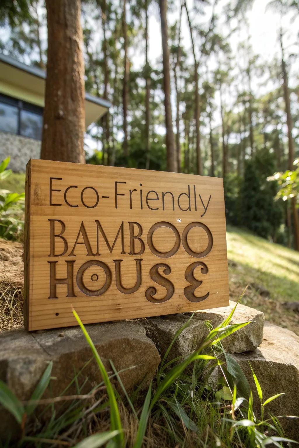 Eco-friendly signs offer sustainable beauty.