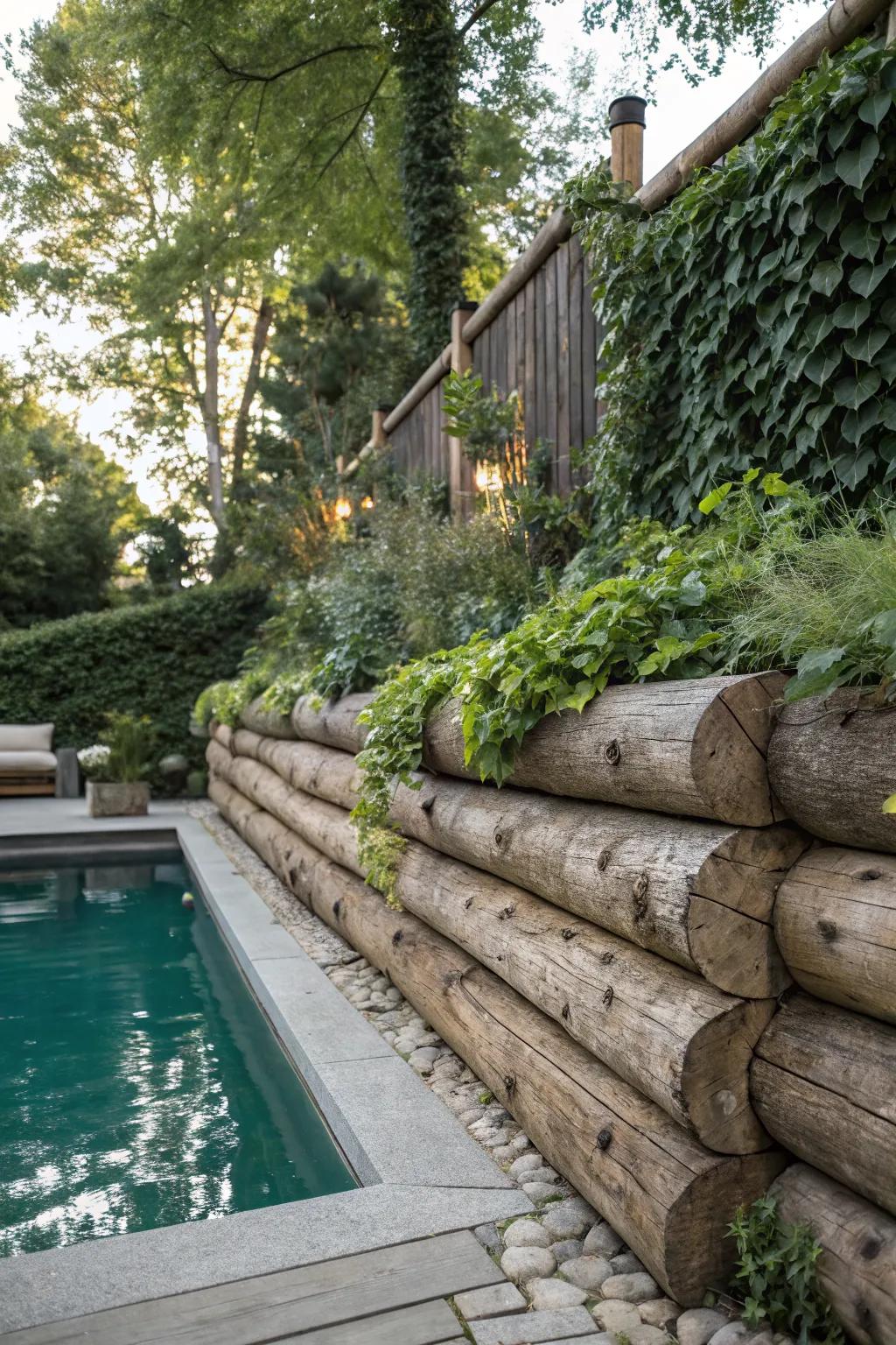 Get cozy with a rustic timber design.