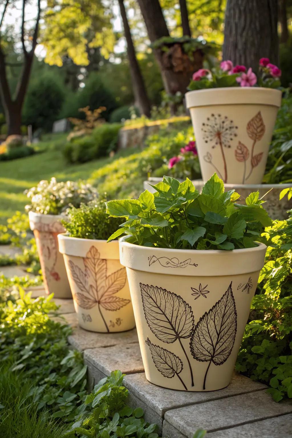 Celebrate nature with leaf print designs.
