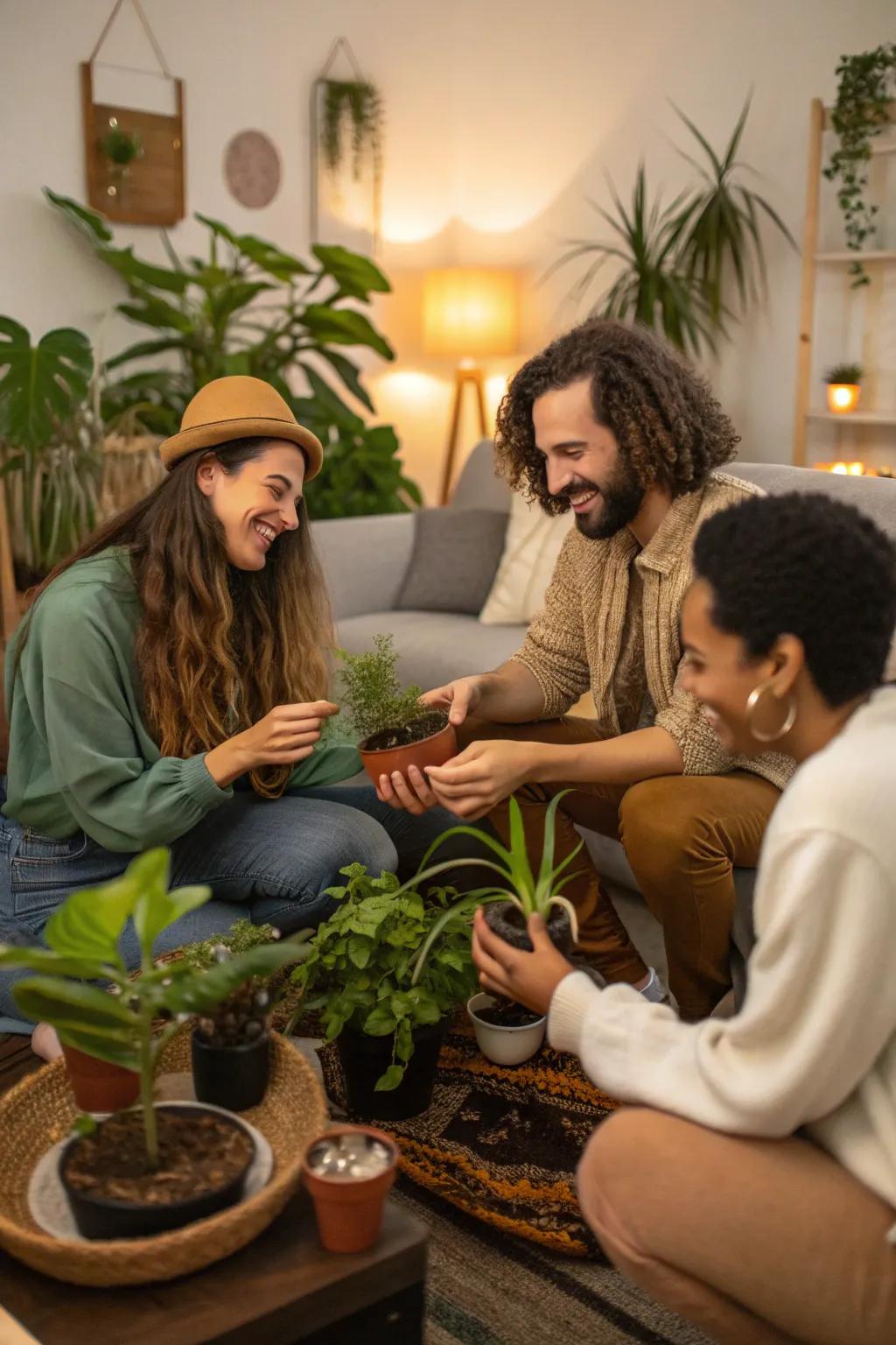 Building community through a fun plant swap.