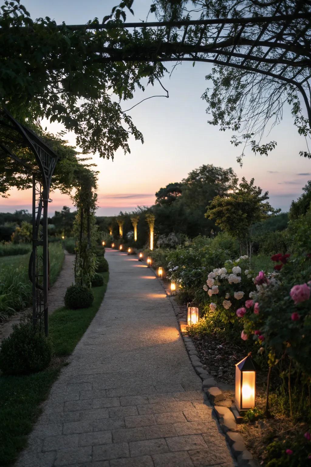 Enhance your garden's charm with thoughtful lighting.