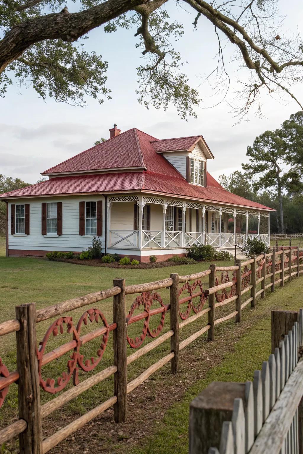 Decorative fencing combines privacy with style