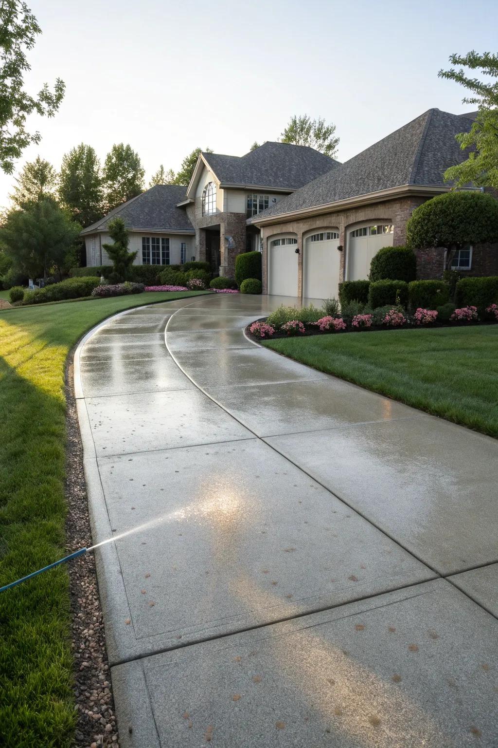 Pressure washing reveals the beauty of hard surfaces, enhancing overall appeal.