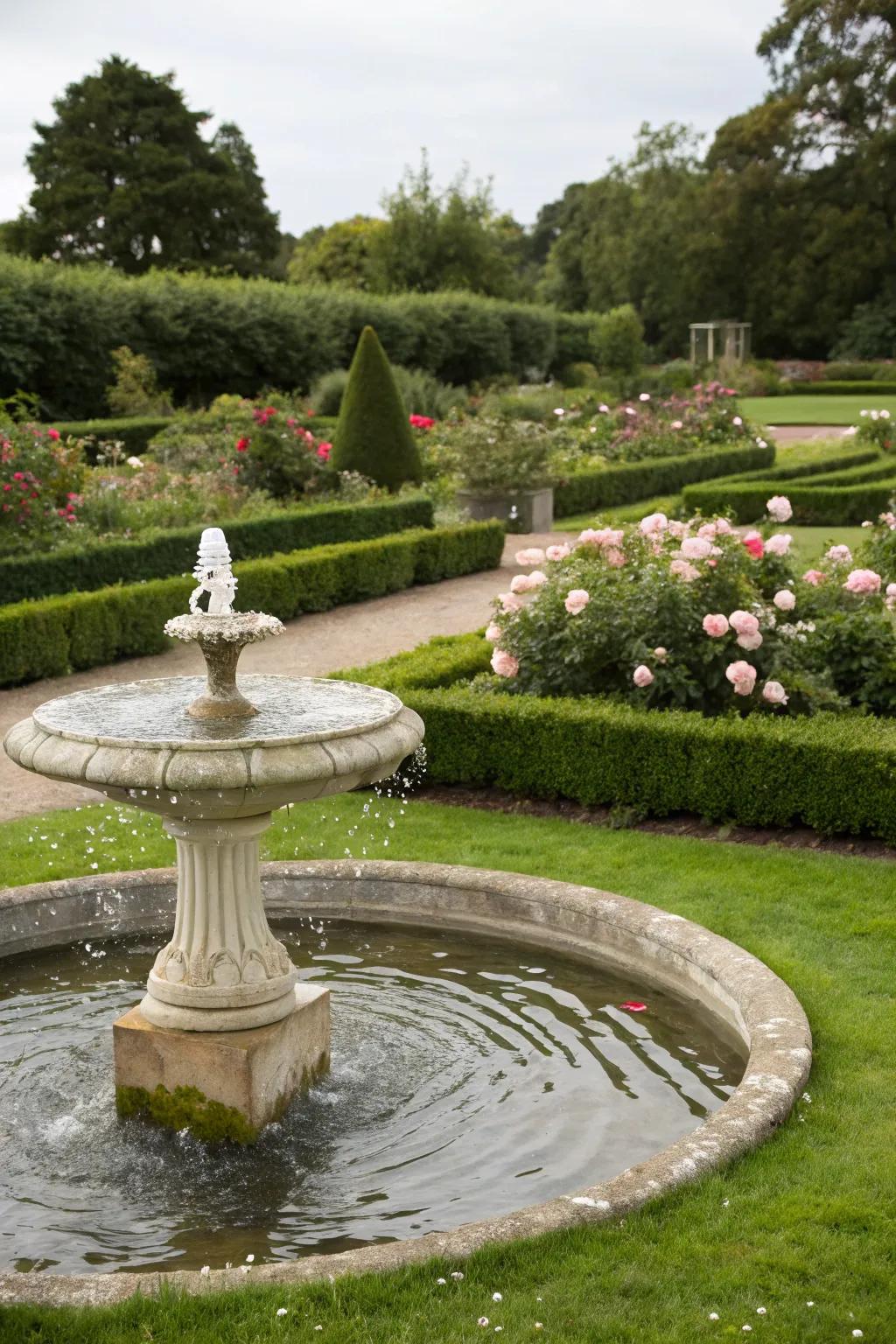 Add a touch of magic with a water feature.