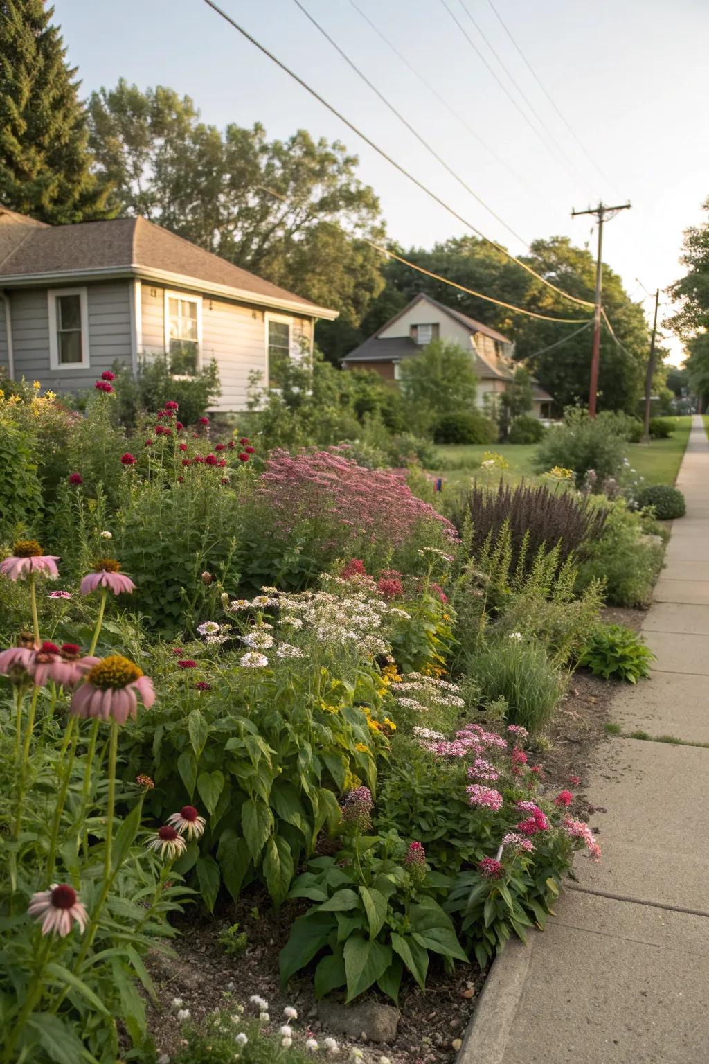 Native plants thrive with little care and support local ecosystems.