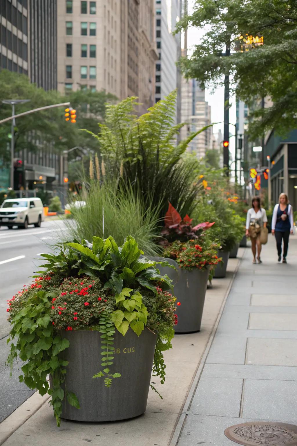 Containers offer flexibility in plant choice and placement in your hellstrip.